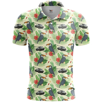 Toucans and Tanks Golf Polo Shirt