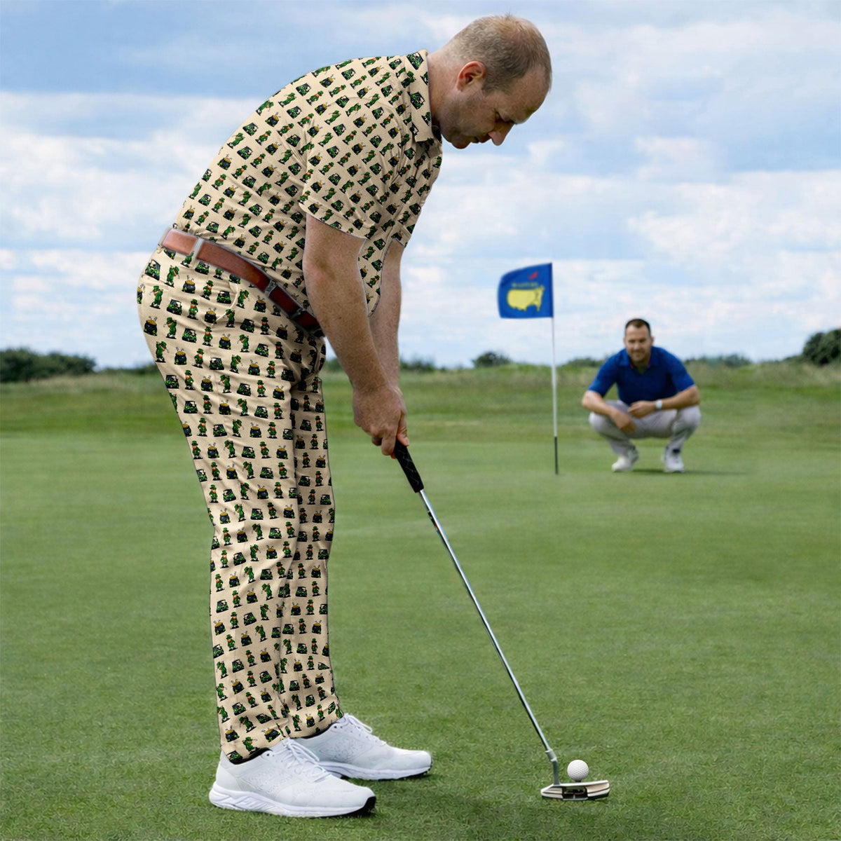 St. Patrick’s Day Pattern Golf Set, Leprechaun Golf Set, Funny Golf Gift For Men