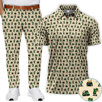 St. Patrick’s Day Pattern Golf Set, Leprechaun Golf Set, Funny Golf Gift For Men