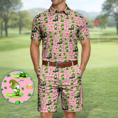 Crazy St. Patrick’s Day Pattern Golf Set, Leprechaun Golf Set For Men, Funny Golf Gift For Golfer
