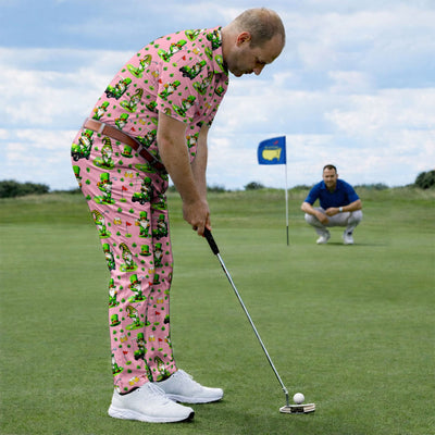 Crazy St. Patrick’s Day Pattern Golf Set, Leprechaun Golf Set For Men, Funny Golf Gift For Golfer