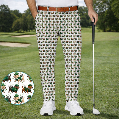Dog St. Patrick’s Day Pattern Golf Set, Dachshund Golf Set For Men, Funny Golf Gift For Golfer