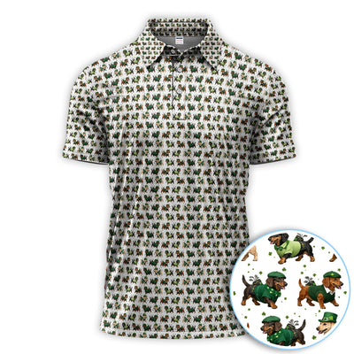 Dog St. Patrick’s Day Pattern Golf Set, Dachshund Golf Set For Men, Funny Golf Gift For Golfer