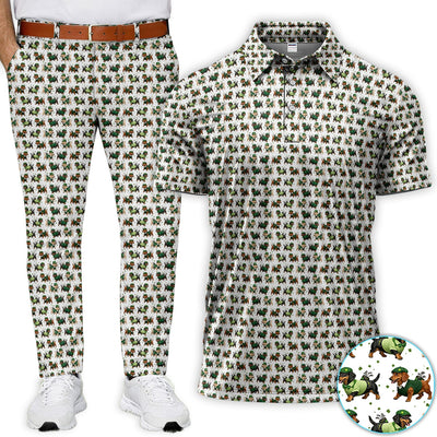 Dog St. Patrick’s Day Pattern Golf Set, Dachshund Golf Set For Men, Funny Golf Gift For Golfer