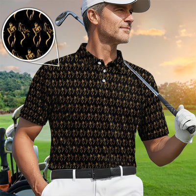 Sexy Pattern Golf Polos, Crazy Golf Shirt For Golfer, Golf Gift For Men