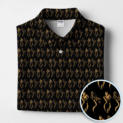 Sexy Pattern Golf Polos, Crazy Golf Shirt For Golfer, Golf Gift For Men