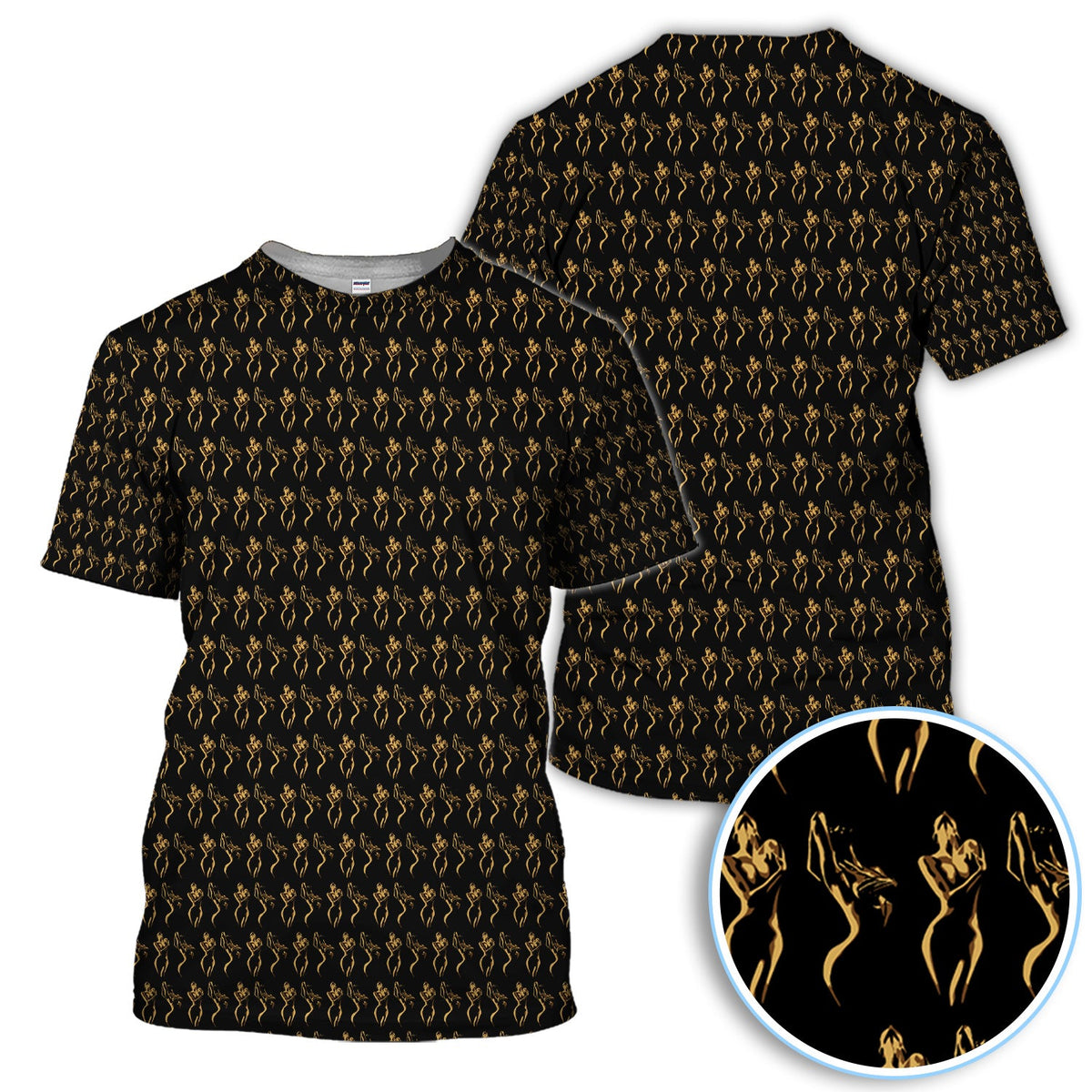 Sexy Pattern Golf Polos, Crazy Golf Shirt For Golfer, Golf Gift For Men