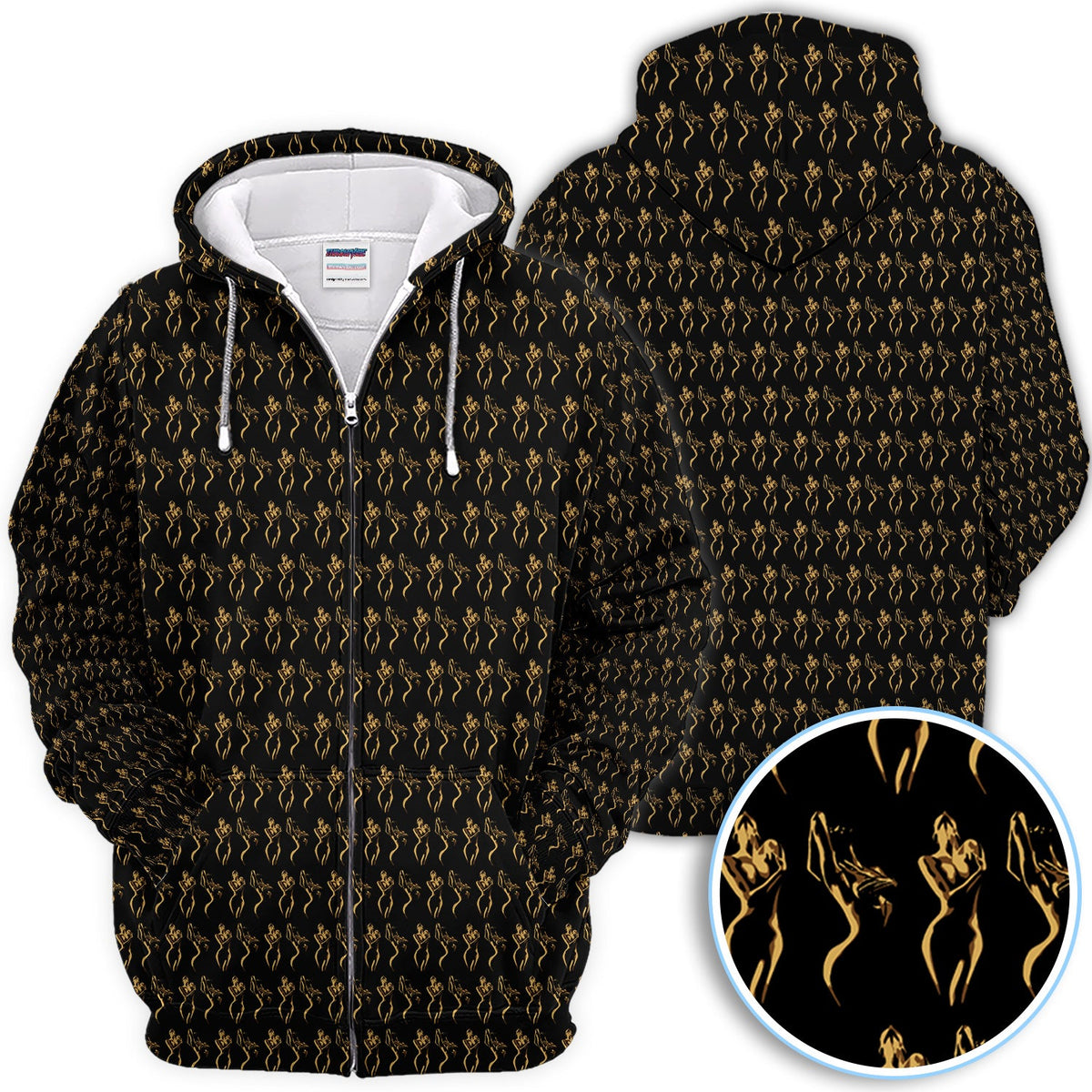 Sexy Pattern Golf Polos, Crazy Golf Shirt For Golfer, Golf Gift For Men