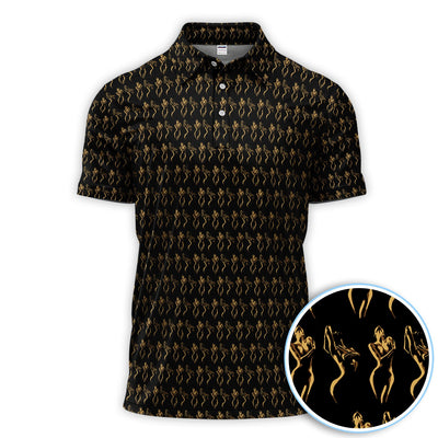 Sexy Pattern Golf Polos, Crazy Golf Shirt For Golfer, Golf Gift For Men