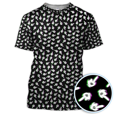 Funny Finger Pattern Golf Shirt, Crazy Golf Polos For Golfer, Golf Outfit For Men