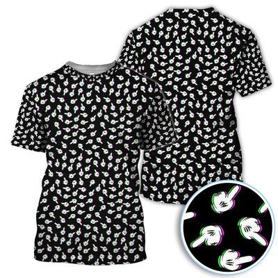 Funny Finger Pattern Golf Shirt, Crazy Golf Polos For Golfer, Golf Outfit For Men