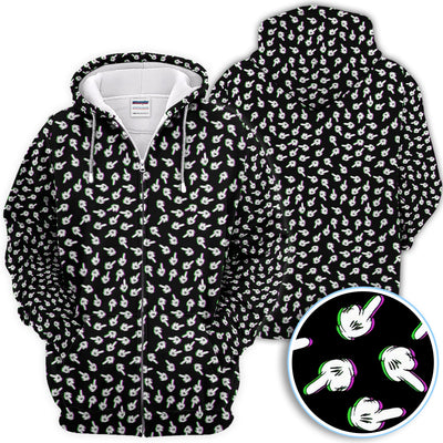 Funny Finger Pattern Golf Shirt, Crazy Golf Polos For Golfer, Golf Outfit For Men