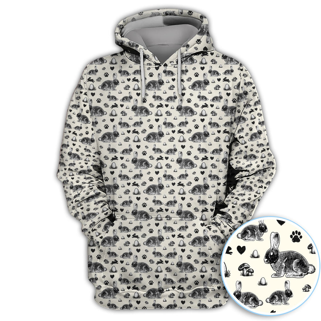 Funny Easter Bunny Pattern Golf Shirt For Men, Easter Day Golf Polos For Golfer, Easter Golf Gif