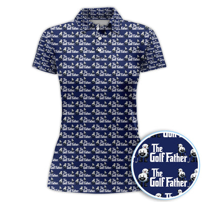 The Golf Father Pattern Golf Polos, Funny Golf Dad Shirt For Father Day