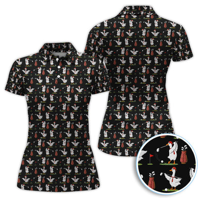 Goose Golf Polos For Golfer, Funny Pattern Golf Shirt, Golf Gift For Men