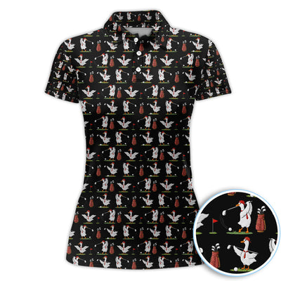 Goose Golf Polos For Golfer, Funny Pattern Golf Shirt, Golf Gift For Men