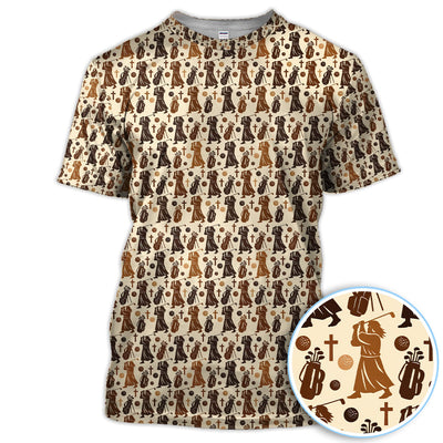 Jesus Pattern Golf Polos For Golfer, Funny Golf Shirt, Men Golf Gift