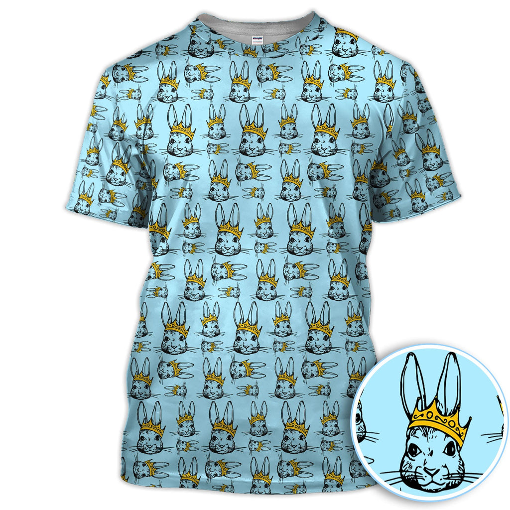 Easter Bunny Pattern Golf Polos, Easter Day Shirt For Golfer, Golf Gift For Men