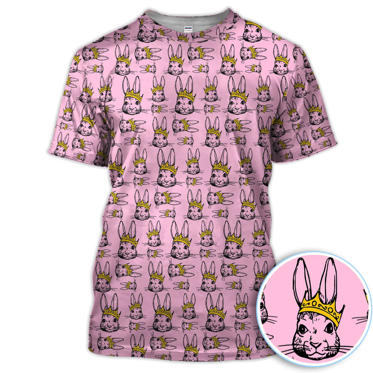 Easter Bunny Pattern Golf Polos, Easter Day Shirt For Golfer, Golf Gift For Men