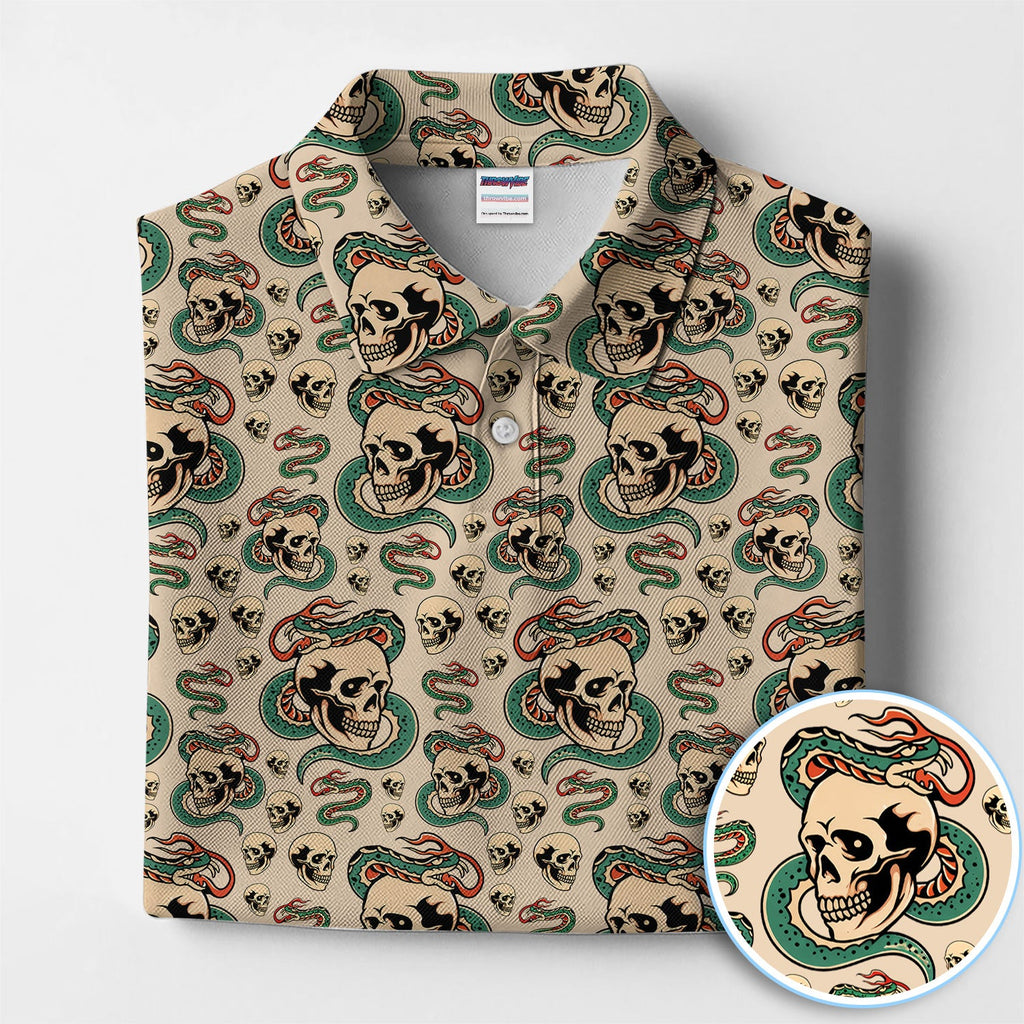 Rad Dad Society Pattern Golf Polos For Golfer, Funny Golf Shirt For Men, Golf Gift For Fathers Days