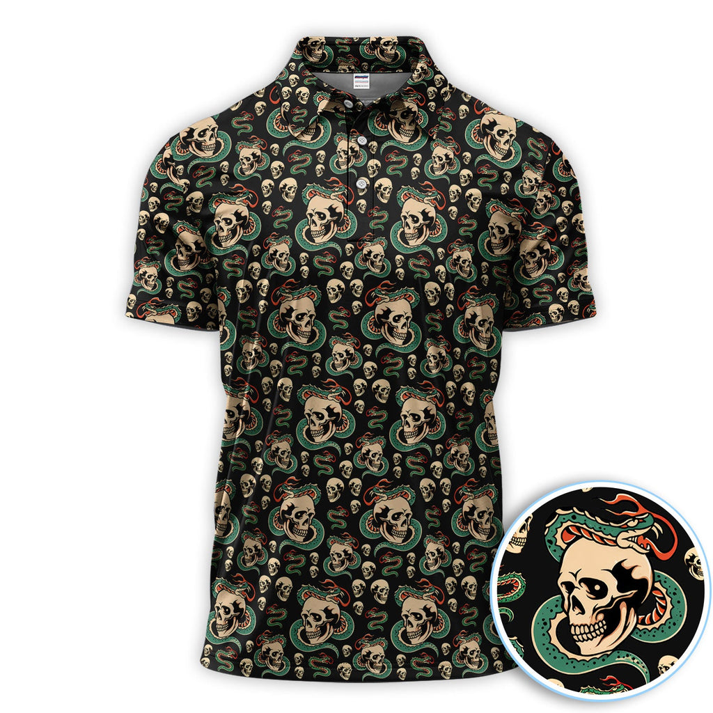 Rad Dad Society Pattern Golf Polos For Golfer, Funny Golf Shirt For Men, Golf Gift For Fathers Days