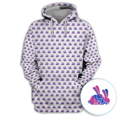 Cute Rabbit Pattern Golf Shirt, Casual Golf Shirt For Men, Golf Gift For Golfer