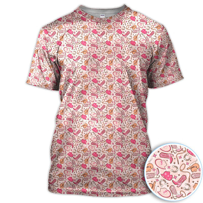 Pink Cowgirl Pattern Polo Shirt, Western Boots Hat Horseshoe Pattern Shirt, Cowgirl Lover Gift