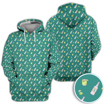 Tequila Lime Pattern Golf Polos, Crazy Tequila Golf Shirt For Men, Funny Golf Shirt