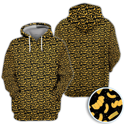 Mac And Cheese Pattern Golf Polos, Funny Macaroni Golf Shirt For Men, Crazy Golf Shirt
