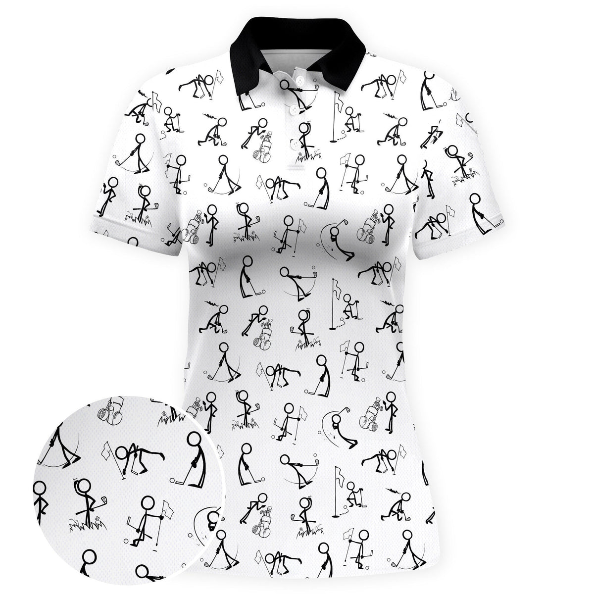 Sticker Swing Women Polo Shirt