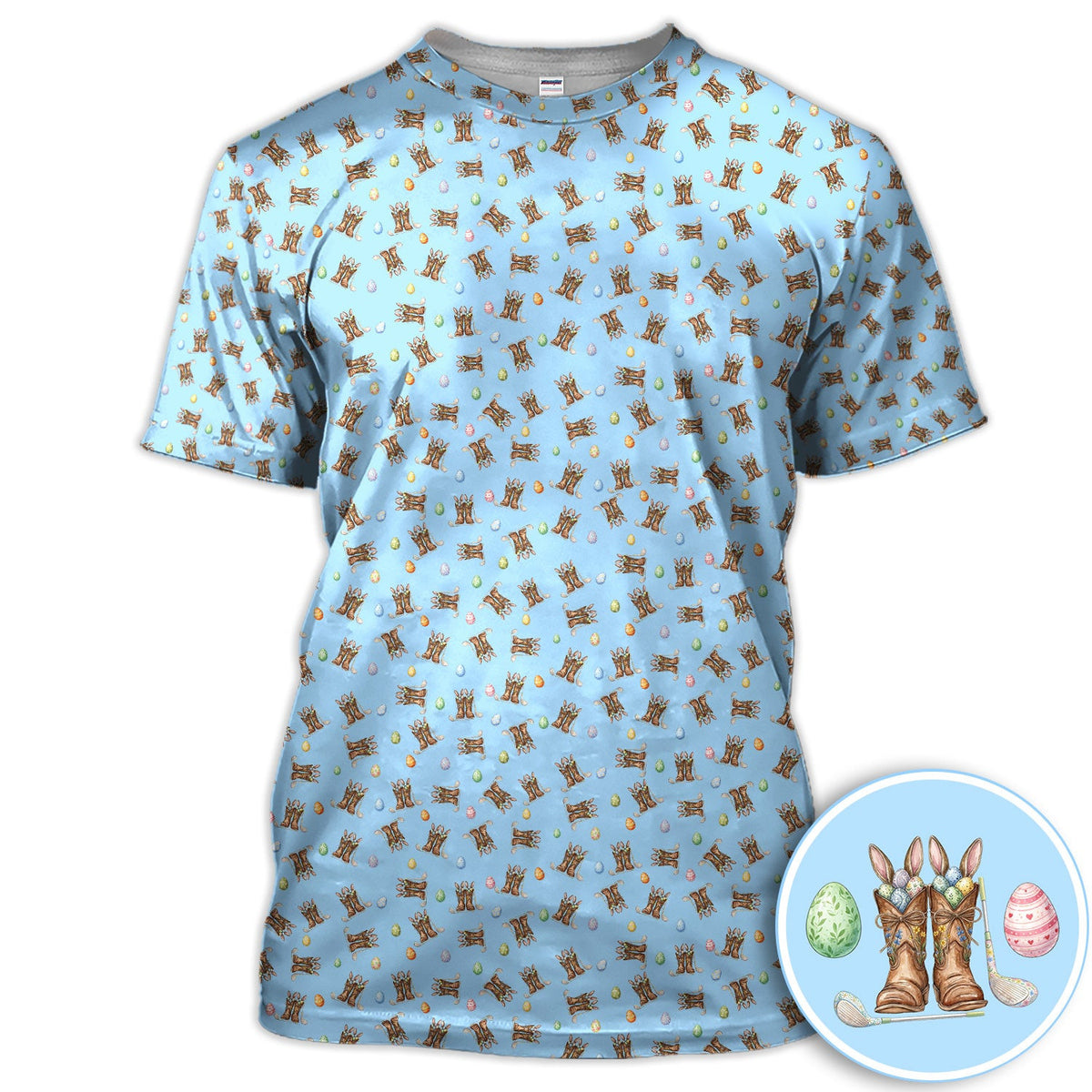 Easter Cowboy Boots Western Coquette Golf Polos, Crazy Golf Shirt For Women, Funny Golf Shirt