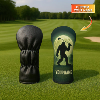Personalized Golf Headcovers Gift for Men, Bigfoot Golf Head Cover, Gift For Golfers