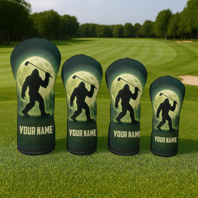 Personalized Golf Headcovers Gift for Men, Bigfoot Golf Head Cover, Gift For Golfers