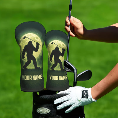 Personalized Golf Headcovers Gift for Men, Bigfoot Golf Head Cover, Gift For Golfers