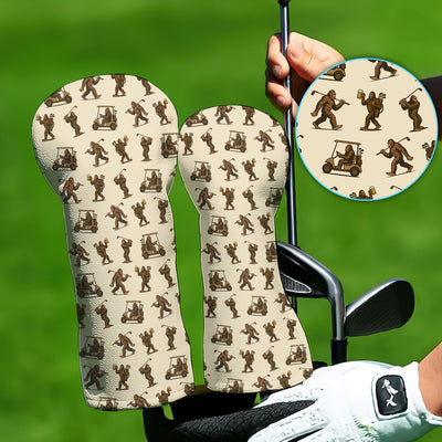 Crazy Golf Head Cover, Bigfoot Golf Headcovers For Men, Golf Gift For Golfer