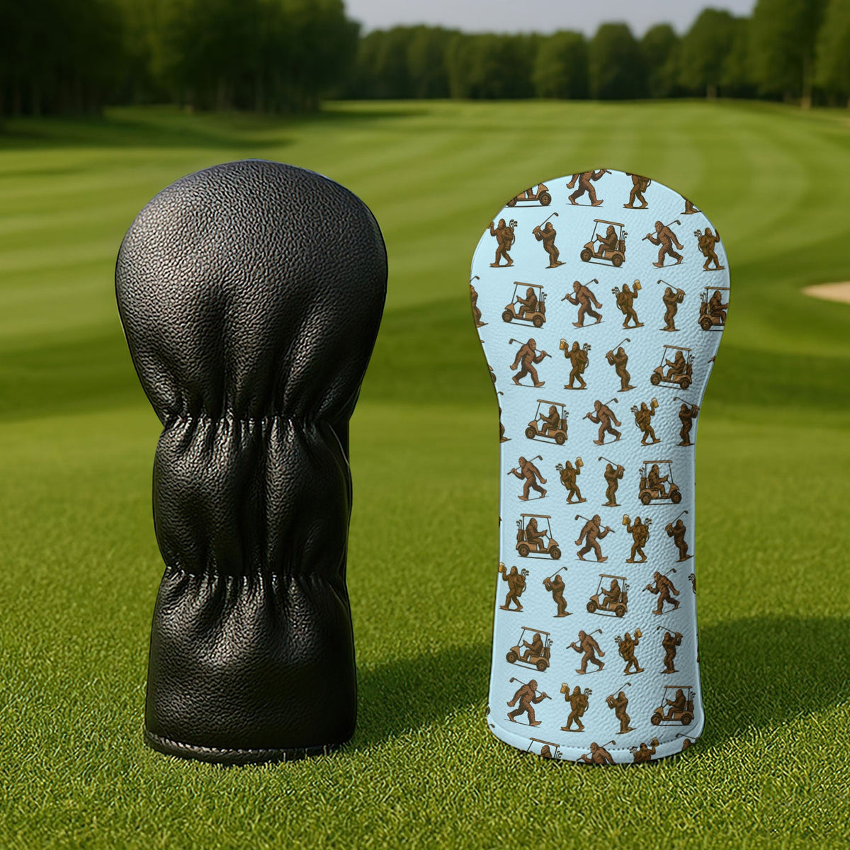 Crazy Golf Head Cover, Bigfoot Golf Headcovers For Men, Golf Gift For Golfer