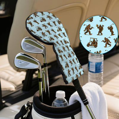 Crazy Golf Head Cover, Bigfoot Golf Headcovers For Men, Golf Gift For Golfer