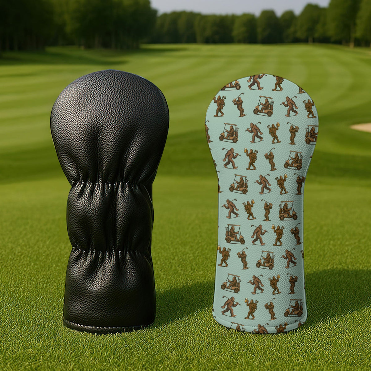Crazy Golf Head Cover, Bigfoot Golf Headcovers For Men, Golf Gift For Golfer