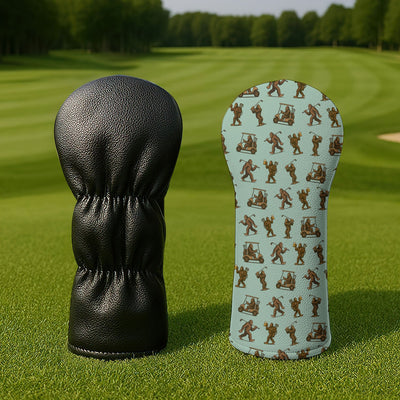 Crazy Golf Head Cover, Bigfoot Golf Headcovers For Men, Golf Gift For Golfer