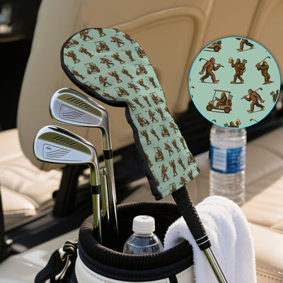 Crazy Golf Head Cover, Bigfoot Golf Headcovers For Men, Golf Gift For Golfer