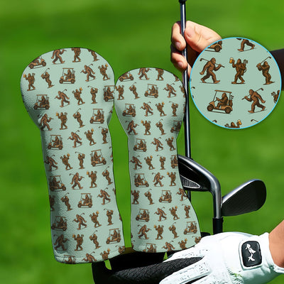Crazy Golf Head Cover, Bigfoot Golf Headcovers For Men, Golf Gift For Golfer