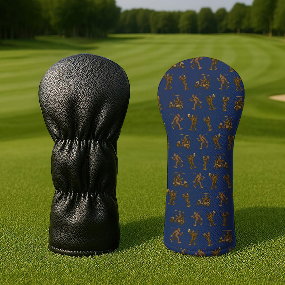 Crazy Golf Head Cover, Bigfoot Golf Headcovers For Men, Golf Gift For Golfer