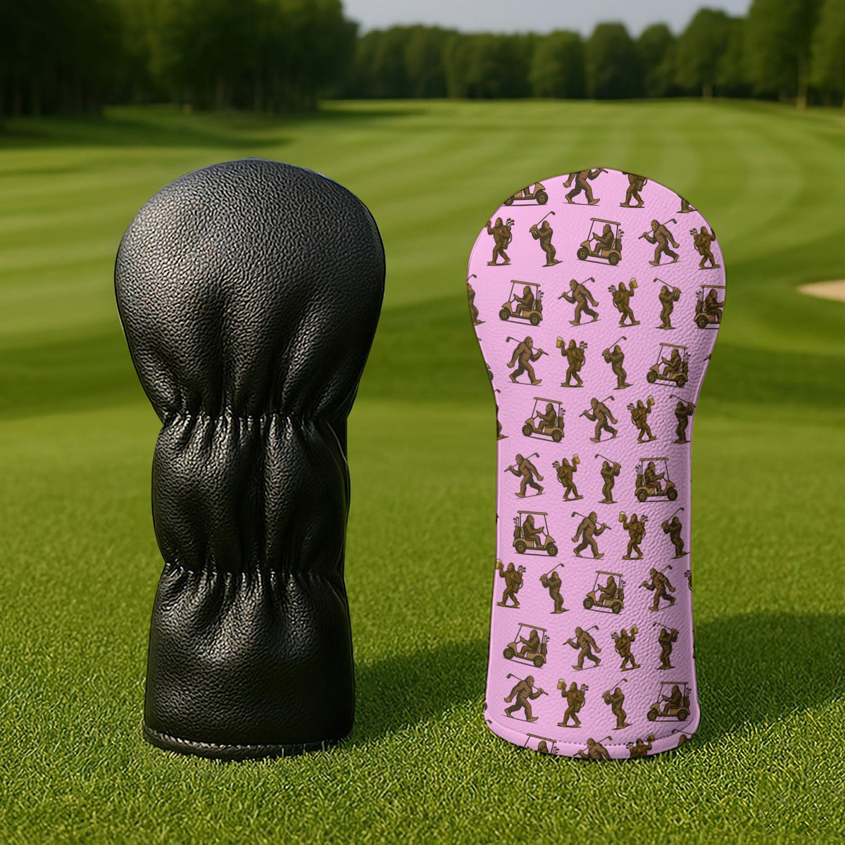 Crazy Golf Head Cover, Bigfoot Golf Headcovers For Men, Golf Gift For Golfer