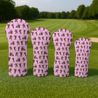 Crazy Golf Head Cover, Bigfoot Golf Headcovers For Men, Golf Gift For Golfer
