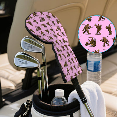 Crazy Golf Head Cover, Bigfoot Golf Headcovers For Men, Golf Gift For Golfer