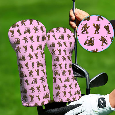 Crazy Golf Head Cover, Bigfoot Golf Headcovers For Men, Golf Gift For Golfer