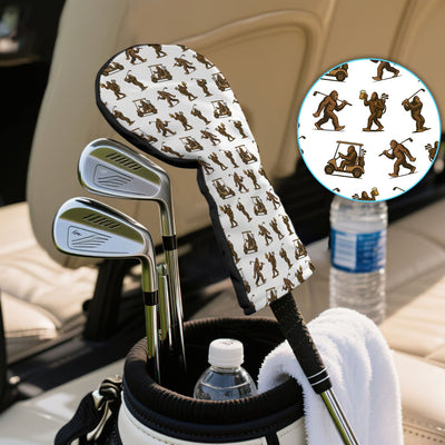 Crazy Golf Head Cover, Bigfoot Golf Headcovers For Men, Golf Gift For Golfer