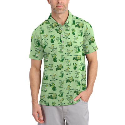 Ladies Golf Pattern Polos, Golf & Margarita Women's Golf Shirt, Cocktail And Golf Shirts For Golfers