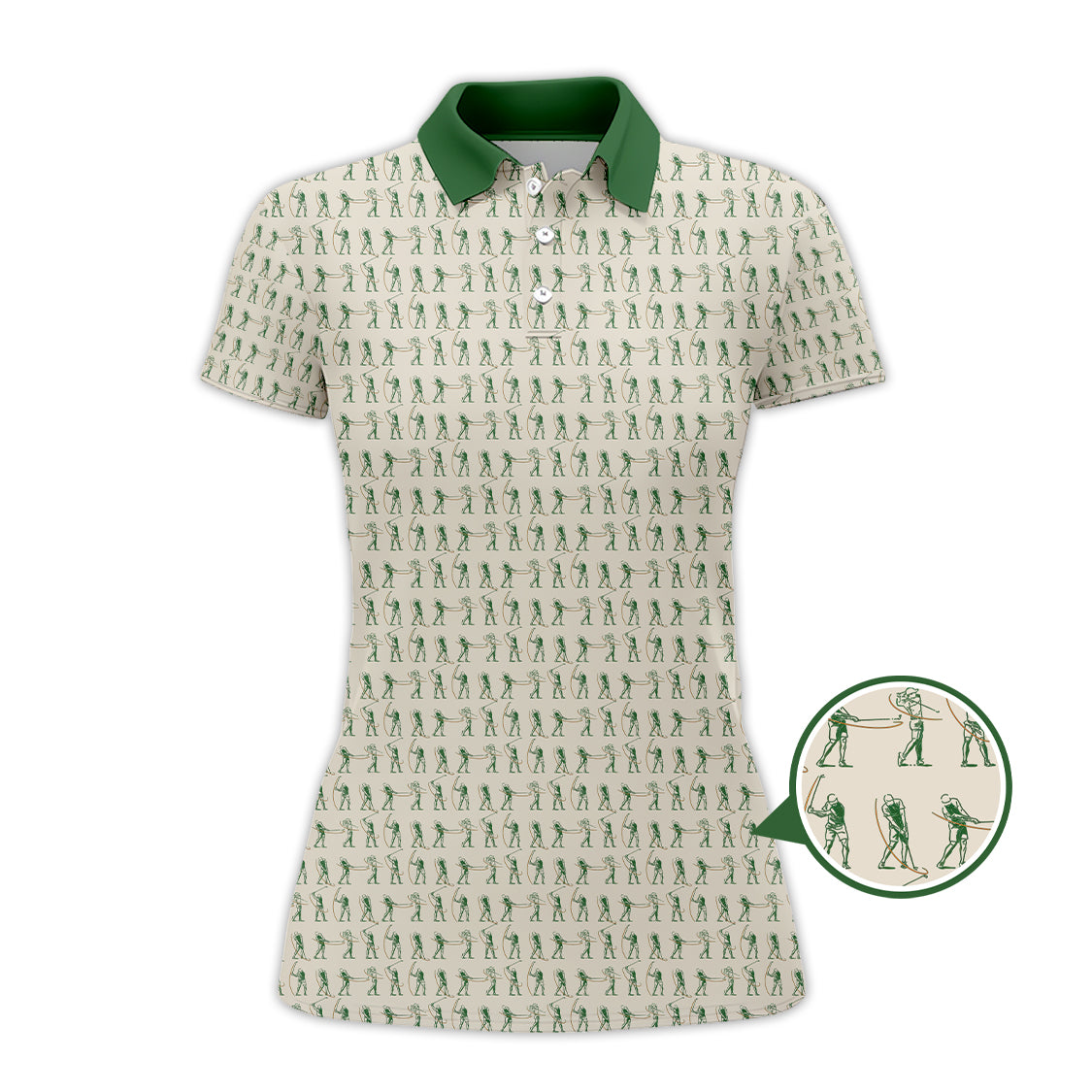 Golf Pattern Polos, Gofl Gift For Men's, Crazy Golf Shirts For Golfers