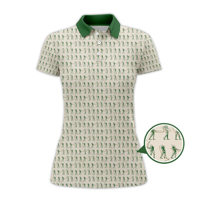 Golf Pattern Polos, Gofl Gift For Men's, Crazy Golf Shirts For Golfers